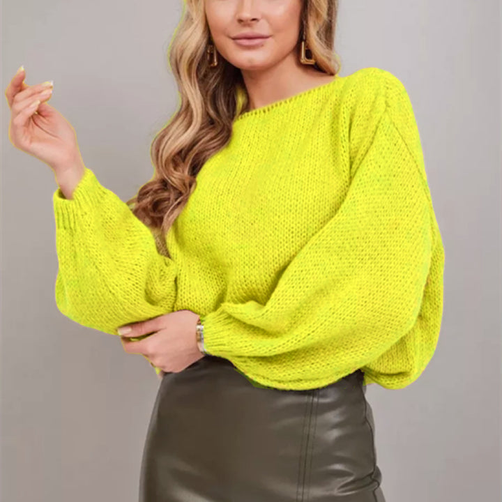 Damer Fluffig Off-Shoulder Tröja med överlappande axlar Mirla-Eva Jonsson
