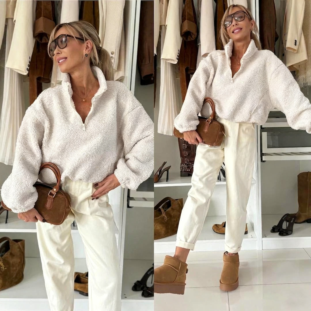 Damer Fluffig Tröja Mirla-Eva Jonsson
