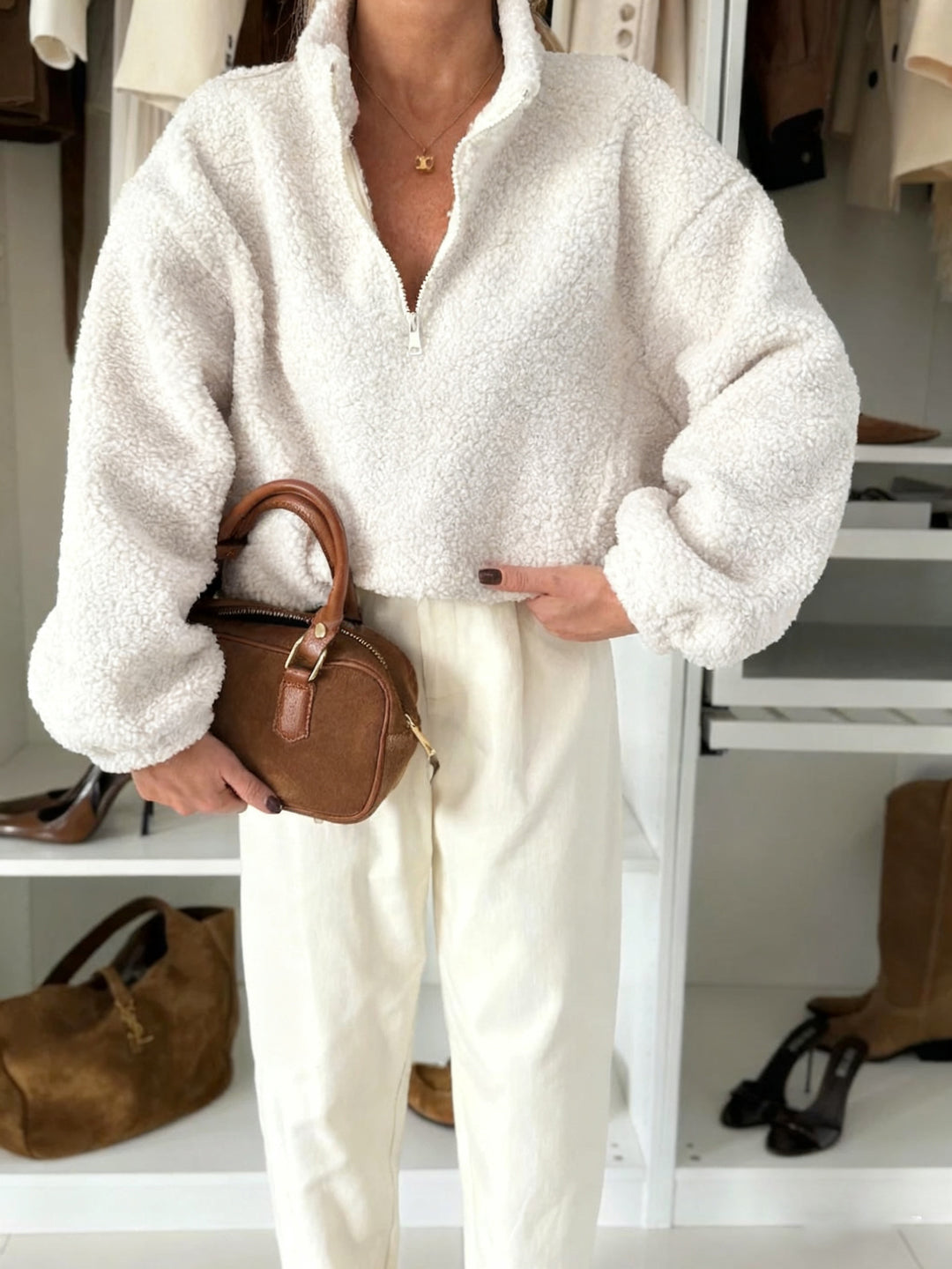 Damer Fluffig Tröja Mirla-Eva Jonsson
