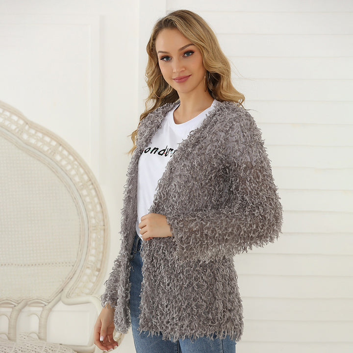 Damer Fluffy Cardigan Mirla-Eva Jonsson