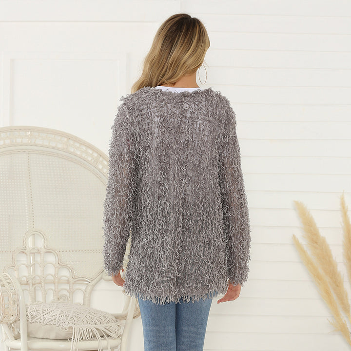 Damer Fluffy Cardigan Mirla-Eva Jonsson