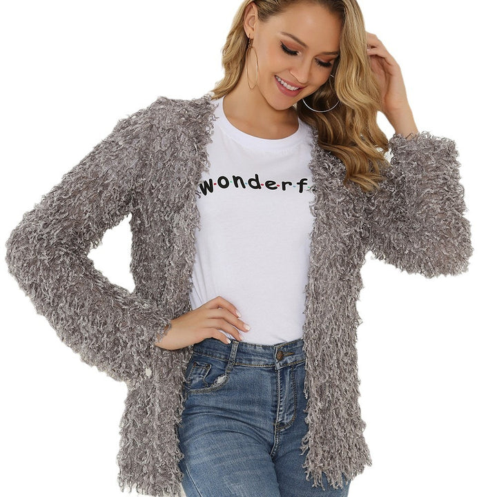 Damer Fluffy Cardigan Mirla-Eva Jonsson