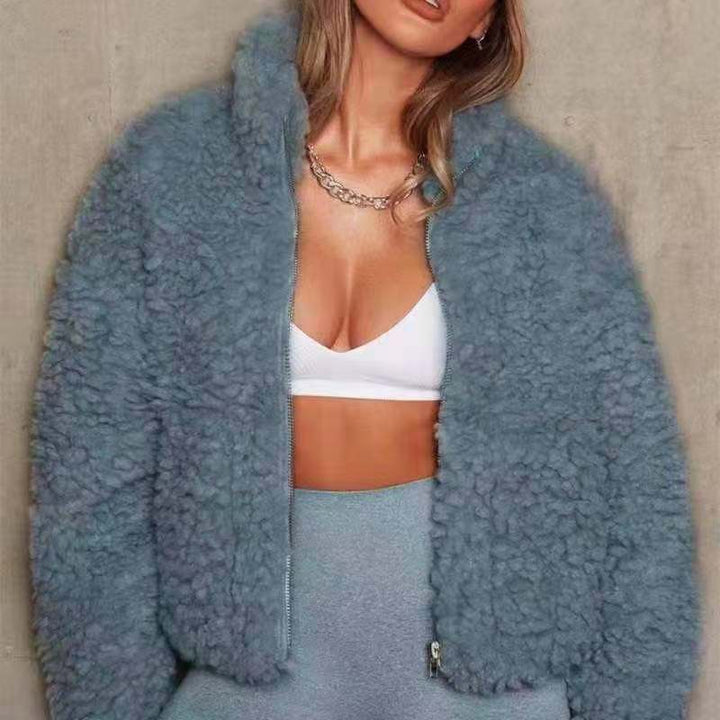 Damer Fluffy Fleecejacka Eva Jonsson-Eva Jonsson