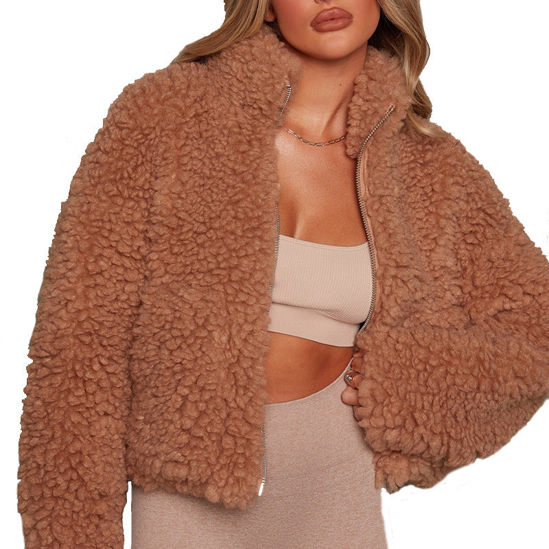 Damer Fluffy Fleecejacka Eva Jonsson-Eva Jonsson