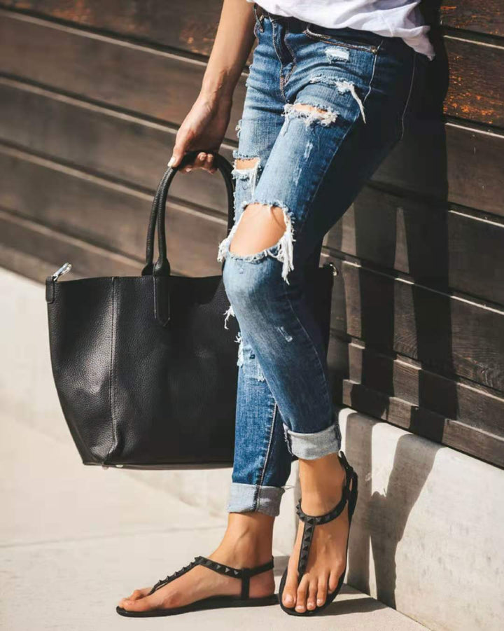 Damer Förstörda Denim Jeans Mirla-Eva Jonsson