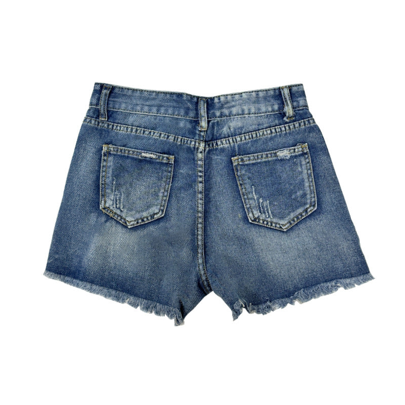 Damer Förstörda Denim Shorts Mirla-Eva Jonsson