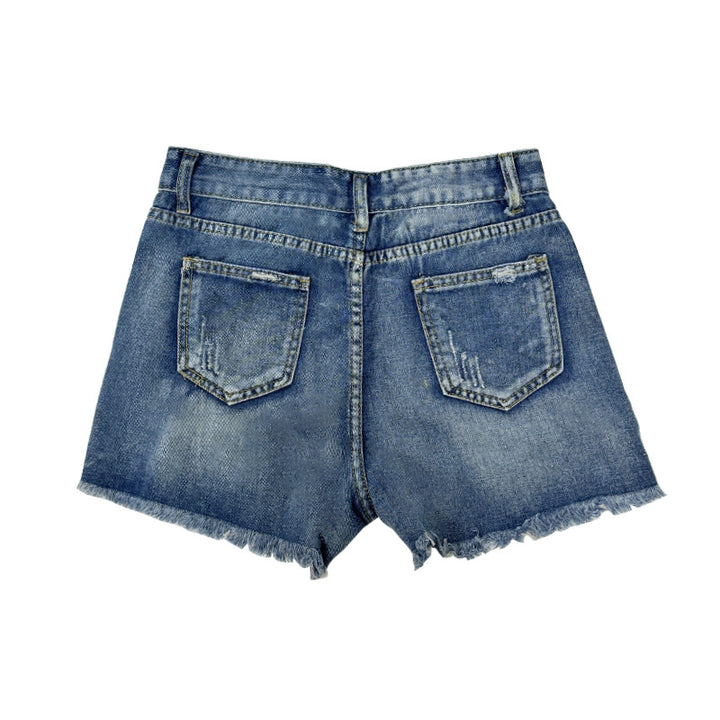Damer Förstörda Denim Shorts Mirla-Eva Jonsson