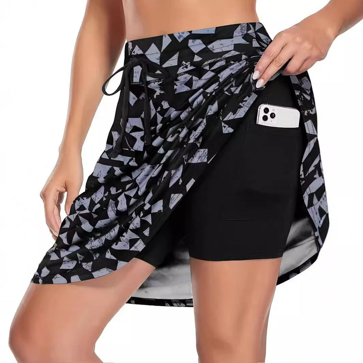 Damer Funktionella Strandshorts med Blommig Överdrag Mirla-Eva Jonsson