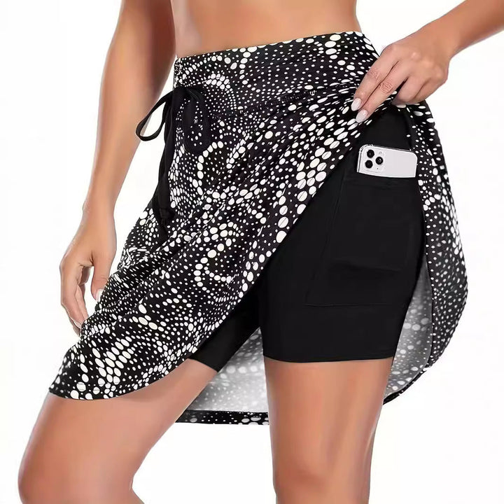 Damer Funktionella Strandshorts med Blommig Överdrag Mirla-Eva Jonsson