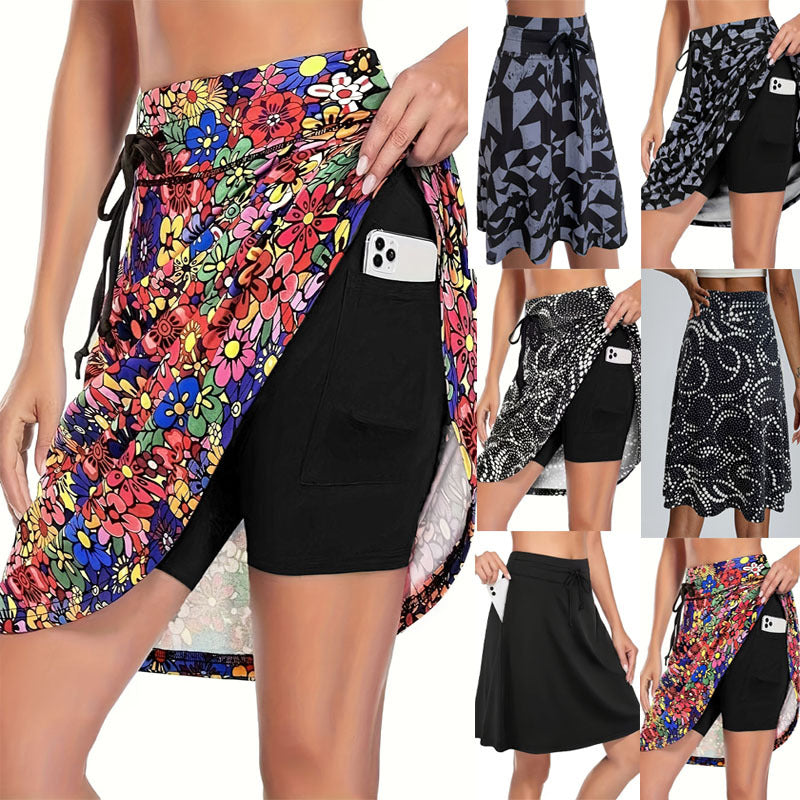 Damer Funktionella Strandshorts med Blommig Överdrag Mirla-Eva Jonsson