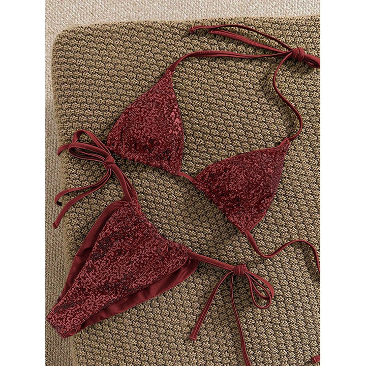 Damer Funktions-Bikini-Set med elastiska bindband Mirla-Eva Jonsson