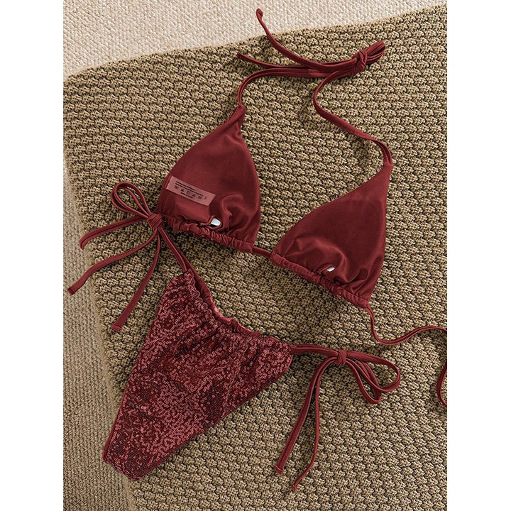 Damer Funktions-Bikini-Set med elastiska bindband Mirla-Eva Jonsson