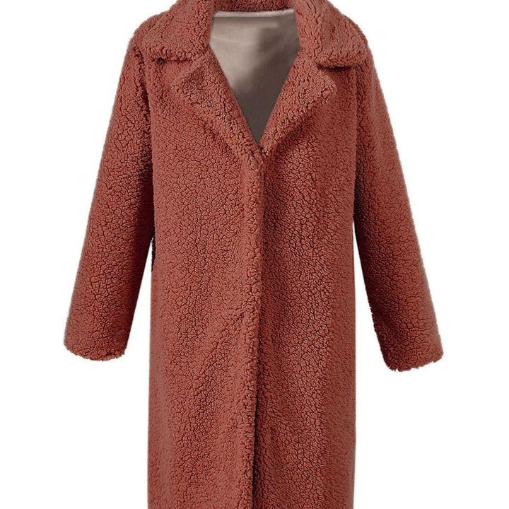 Damer Fuzzy Boucle-Kappa med elegant slag och bred passform Mirla-Eva Jonsson