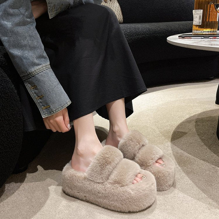 Damer Fuzzy Inneskor med Bekväm Dämpning och Mjuk Överdel Mirla-Eva Jonsson