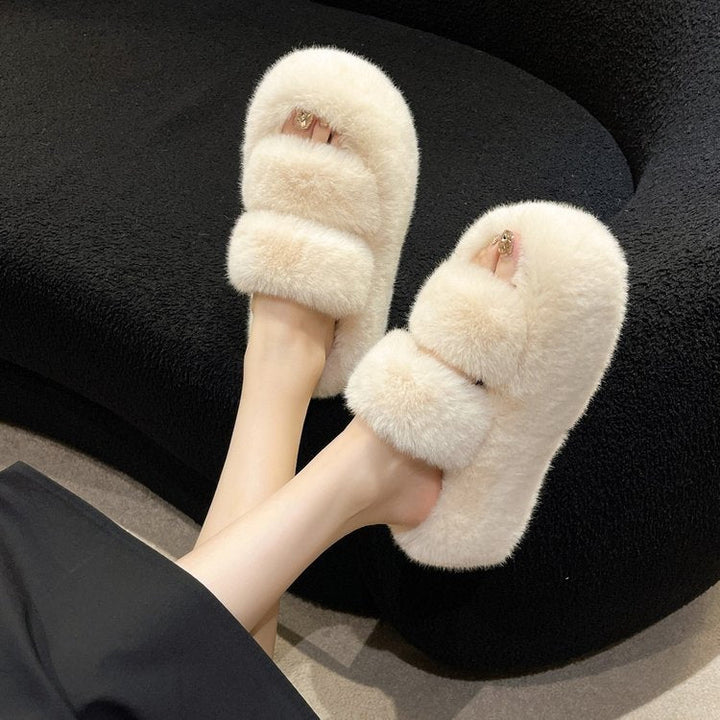 Damer Fuzzy Inneskor med Bekväm Dämpning och Mjuk Överdel Mirla-Eva Jonsson