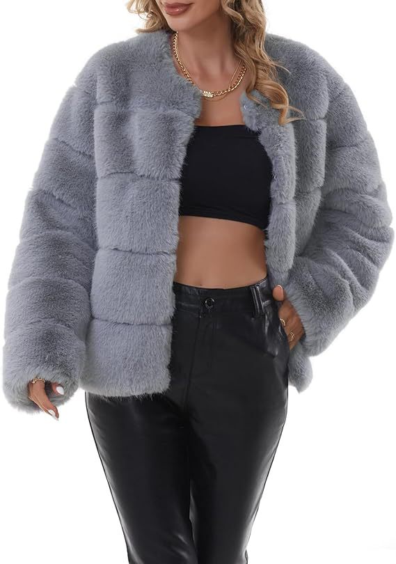 Damer Fuzzy Konstpälsjacka Mirla-Eva Jonsson