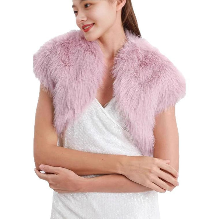 Damer Fuzzy Konstpälsväst i öppen design Eva Jonsson-Eva Jonsson