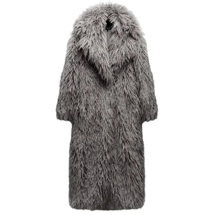 Damer Fuzzy Oversized-Kappa i Konstpäls Mirla-Eva Jonsson
