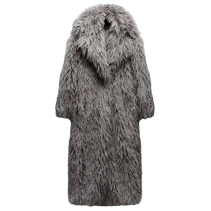 Damer Fuzzy Oversized-Kappa i Konstpäls Mirla-Eva Jonsson