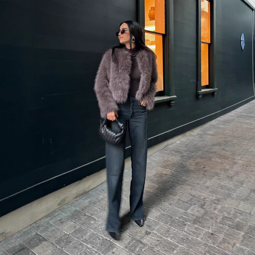 Damer Fuzzy Stickjacka Mirla-Eva Jonsson