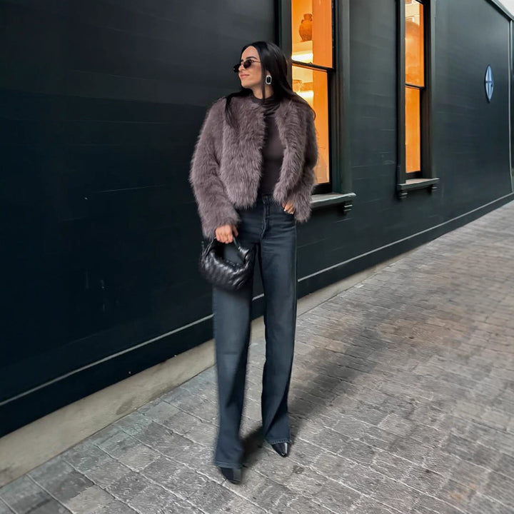 Damer Fuzzy Stickjacka Mirla-Eva Jonsson