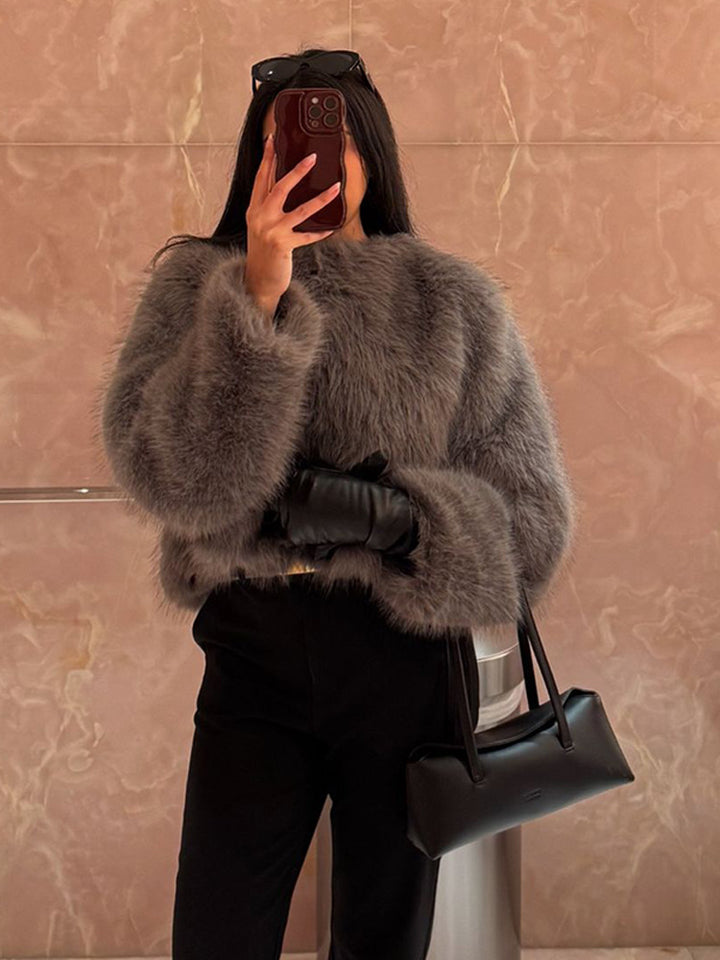Damer Fuzzy Stickjacka Mirla-Eva Jonsson