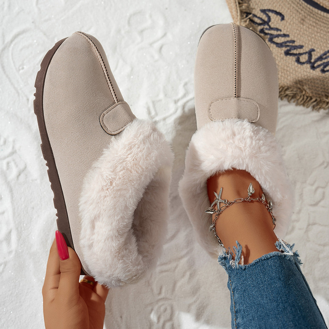 Damer Fuzzy Tofflor med fluffigt Foder Mirla-Eva Jonsson