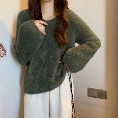 Damer Fuzzy Tröja med Löst Snitt Eva Jonsson-Eva Jonsson