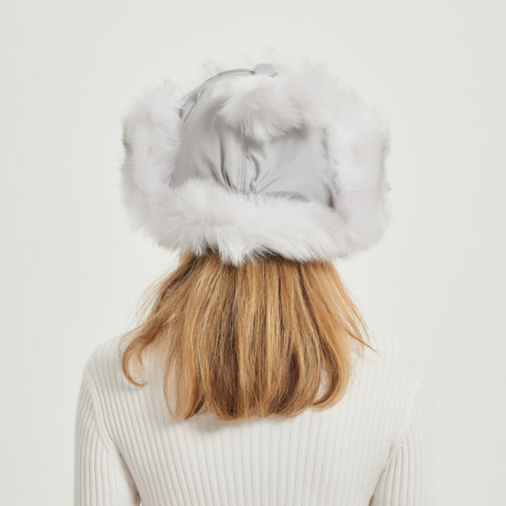 Damer Fuzzy Vintermössa med djuröron och voluminös design Mirla-Eva Jonsson