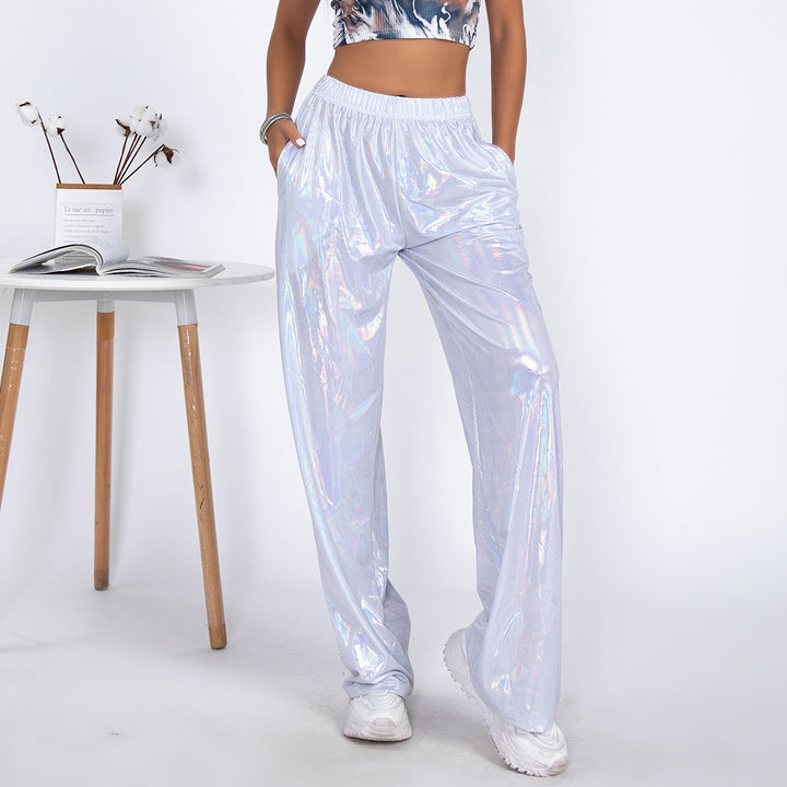 Damer Glamorösa Sportbyxor i glänsande design Mirla-Eva Jonsson
