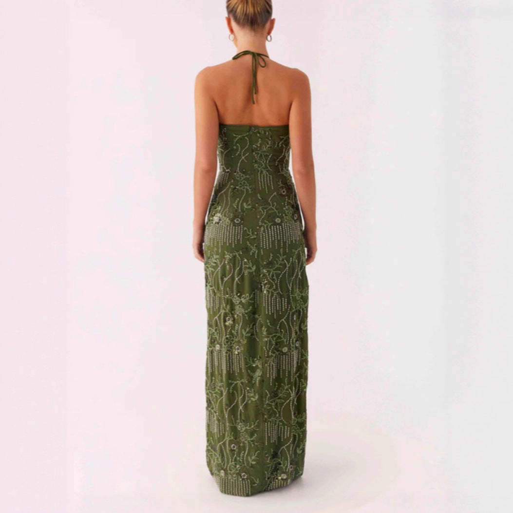 Damer Glamoröst Maxiklänning med floral mönster och Cut-Out-detaljer Mirla-Eva Jonsson