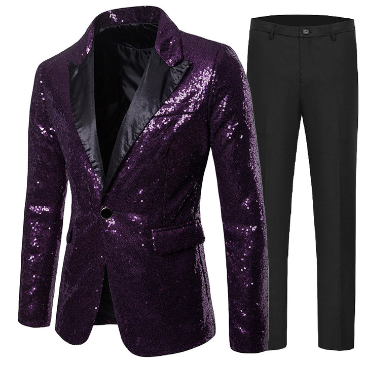 Damer Glamorous paljettblazer med matchande byxor Mirla-Eva Jonsson