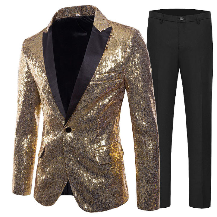 Damer Glamorous paljettblazer med matchande byxor Mirla-Eva Jonsson