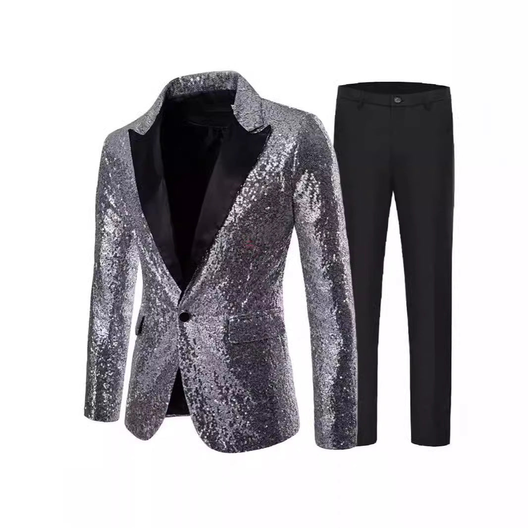 Damer Glamorous paljettblazer med matchande byxor Mirla-Eva Jonsson