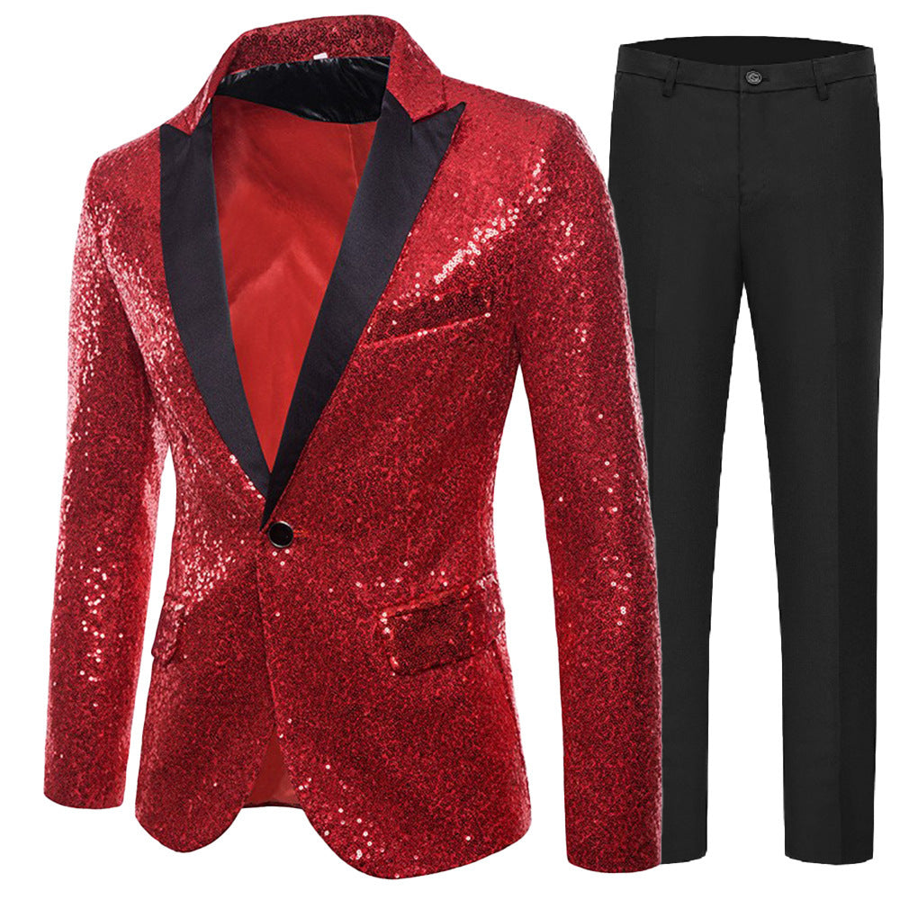 Damer Glamorous paljettblazer med matchande byxor Mirla-Eva Jonsson