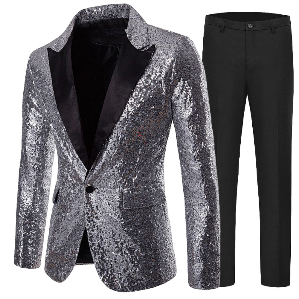 Damer Glamorous paljettblazer med matchande byxor Mirla-Eva Jonsson