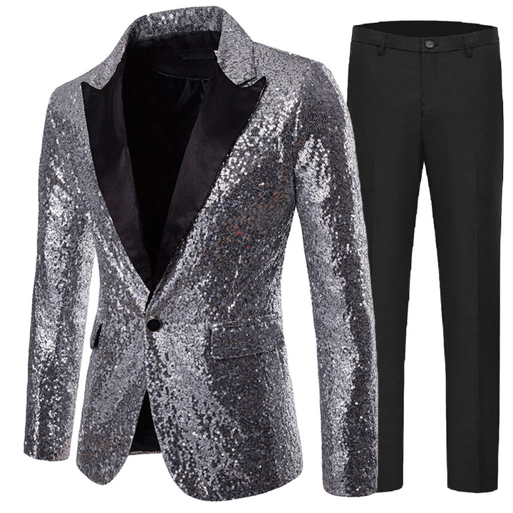Damer Glamorous paljettblazer med matchande byxor Mirla-Eva Jonsson