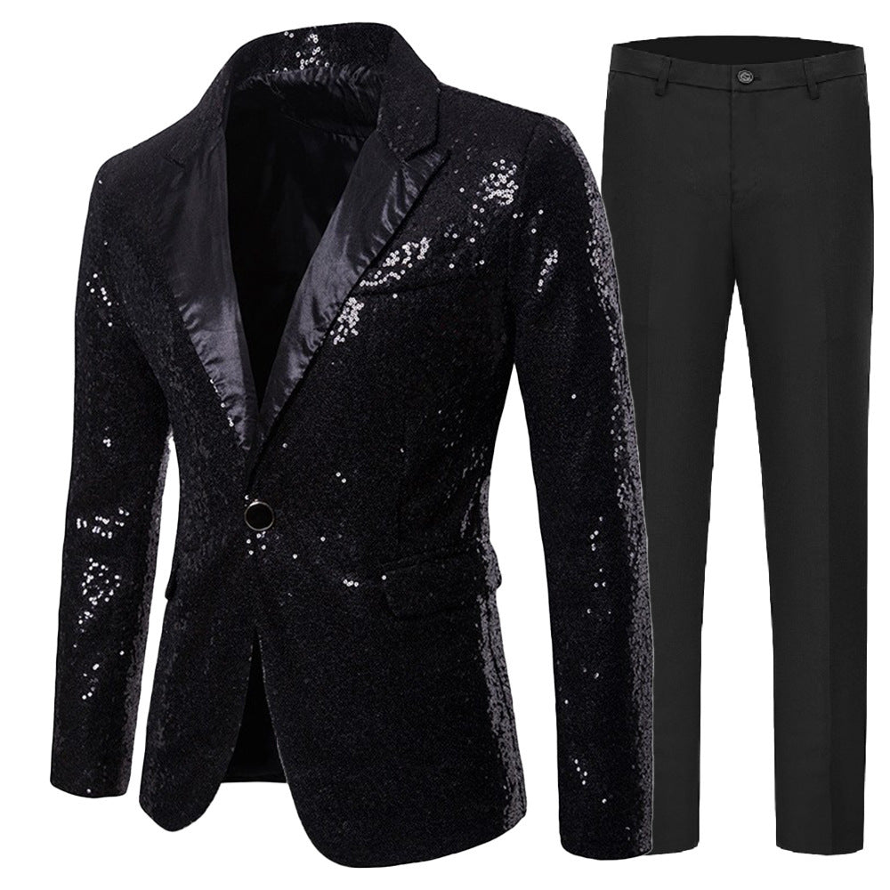 Damer Glamorous paljettblazer med matchande byxor Mirla-Eva Jonsson