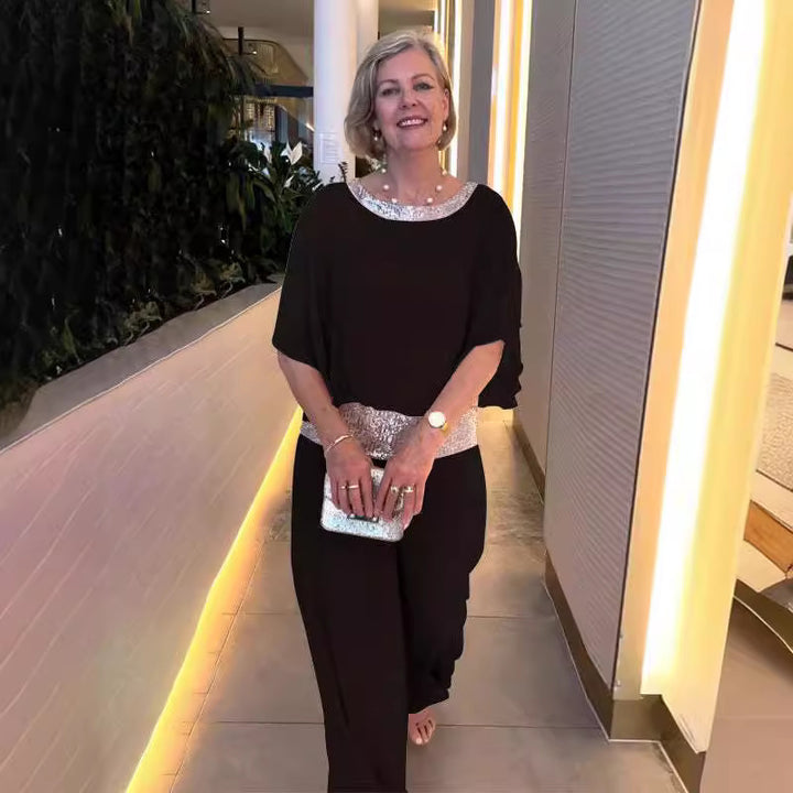Damer Glamourös Jumpsuit med glittrande detaljer Mirla-Eva Jonsson