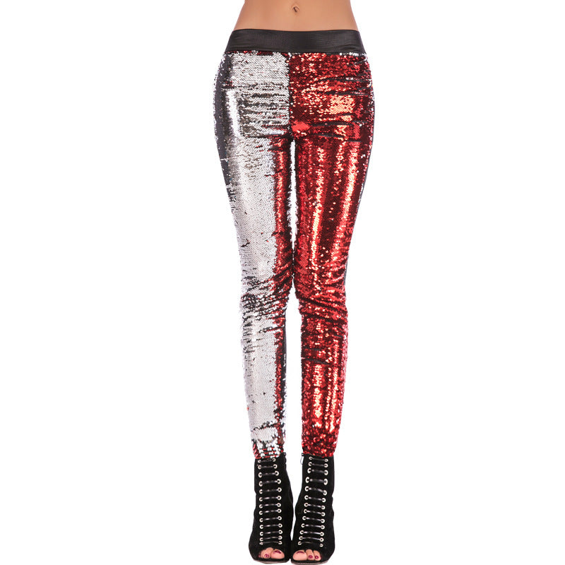 Damer Glamourösa Paljetter-leggings Eva Jonsson-Eva Jonsson
