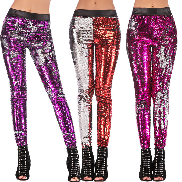 Damer Glamourösa Paljetter-leggings Eva Jonsson-Eva Jonsson