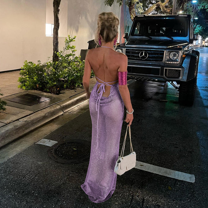 Damer Glamouröst Aftonklänning med glittrande detaljer Mirla-Eva Jonsson