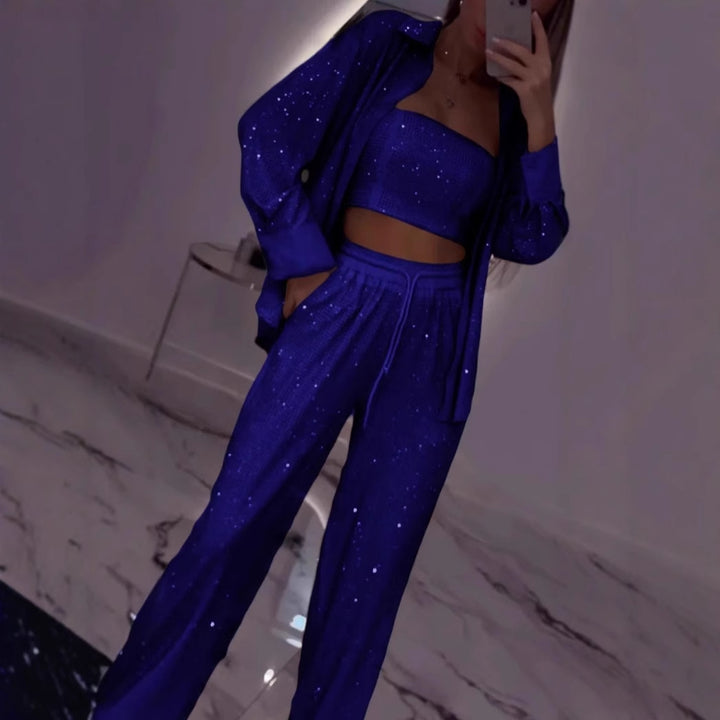 Damer Glamouröst Lounge-set med glittrande design Mirla-Eva Jonsson