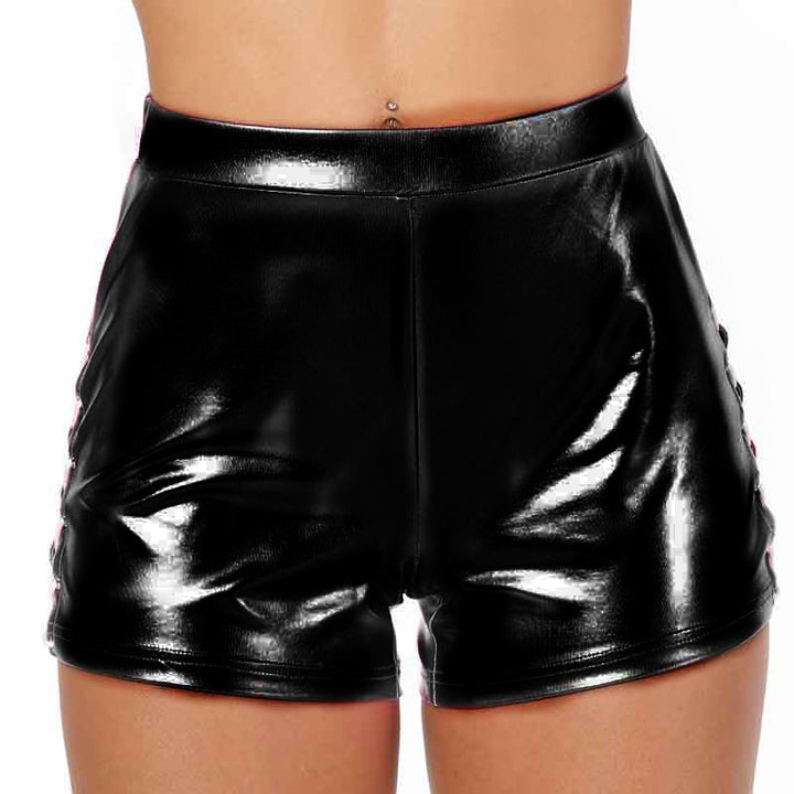 Damer Glänsande Högmidjade Shorts Mirla-Eva Jonsson