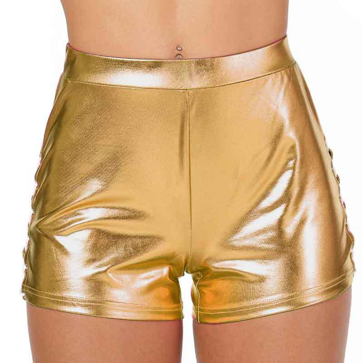Damer Glänsande Högmidjade Shorts Mirla-Eva Jonsson
