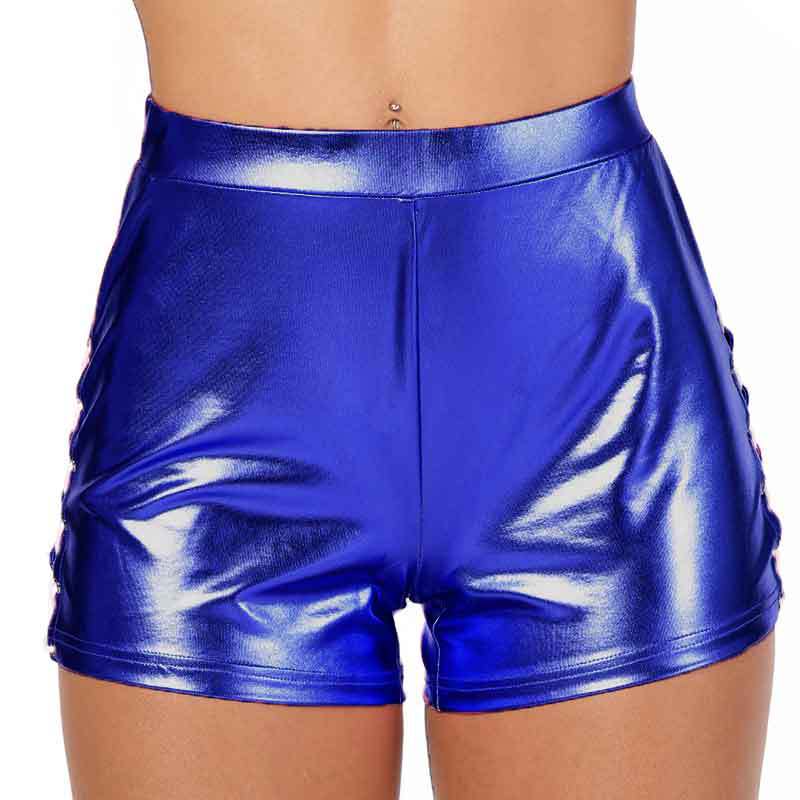 Damer Glänsande Högmidjade Shorts Mirla-Eva Jonsson