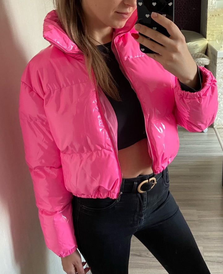 Damer Glänsande Kort Dunjacka Mirla-Eva Jonsson