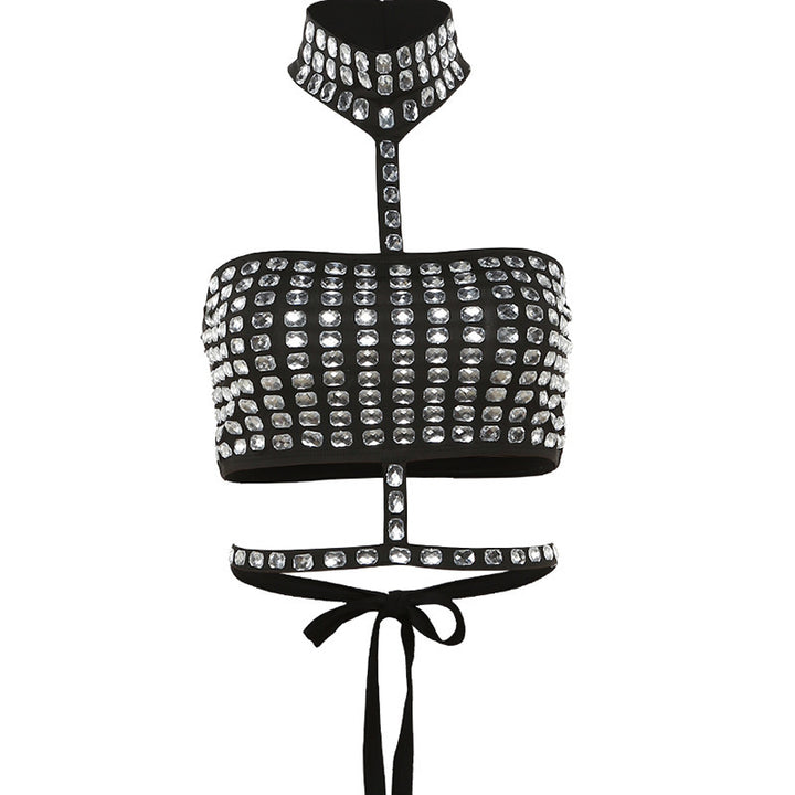 Damer Glitter Bustier med rhinestone-dekorationer Mirla-Eva Jonsson