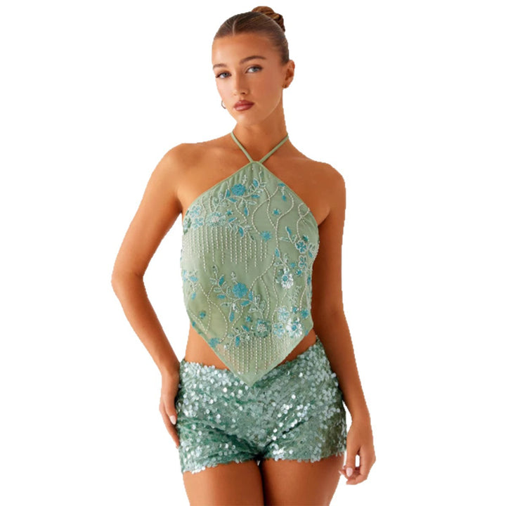 Damer Glittrande Bustier och Shorts Set Eva Jonsson-Eva Jonsson