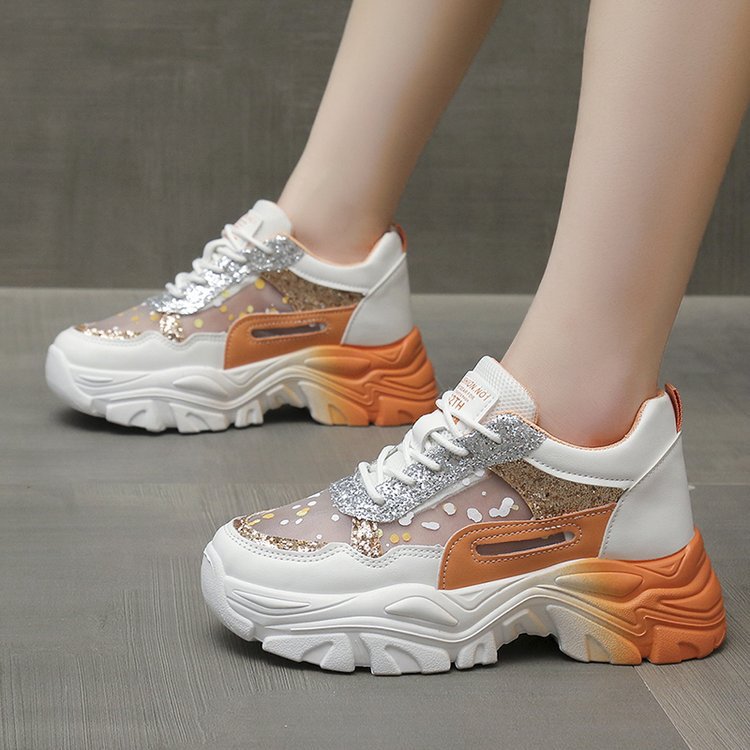 Damer Glittrande Chunky Sneakers Mirla-Eva Jonsson